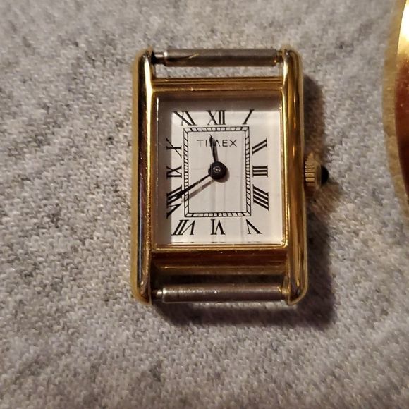 Lot of 3 Antique Wind Up Watches Timex Date & Supreme Bangle Watch Silver Gold - Picture 2 of 13
